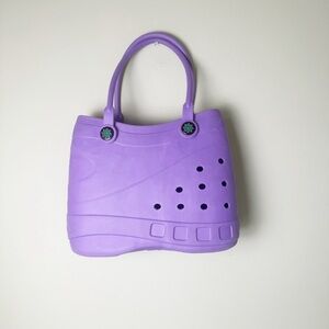 Optari womens sol waterproof beach pool vacation tote bag purple